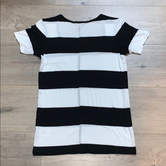 Babaton Black & White Stripe Tee XS - Picture 6 of 8